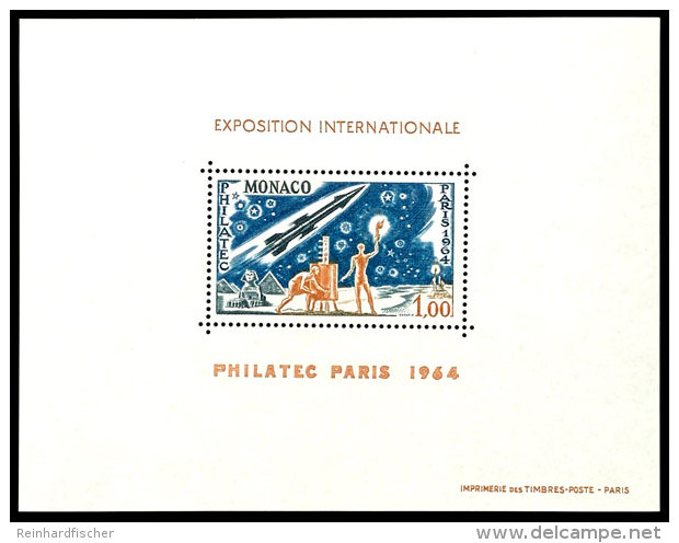 1964, Sonderdruck In Blockform, 1 Fr. "Philatec Paris 1964", Tadellos Postfrisch, Dieser Sonderdrucke Hatten Keiner... - Other & Unclassified