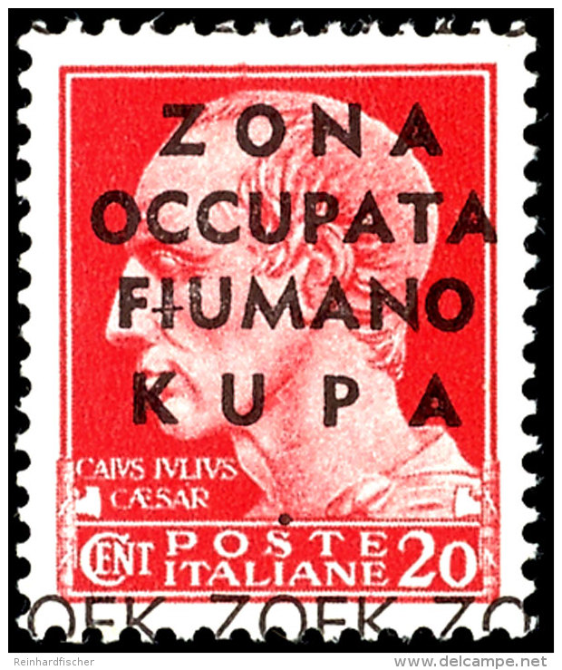 Fiumerland-Kupa: 1941, Nicht Verausgabte Marken Italien 5 C. Braun, 10 C. Braun Und 20 C. Karmin Mit Aufdruck (bei... - Other & Unclassified