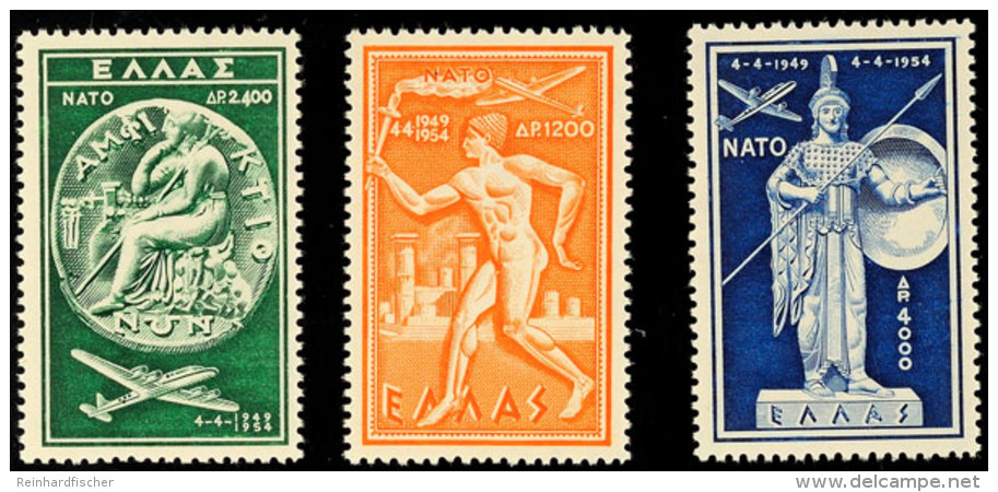 1954, Nato, Postfrischer Kabinettsatz, Mi. 130,-, Katalog: 615/17 **1954, Nato, Unhinged Mint Set, Superb In... - Autres & Non Classés