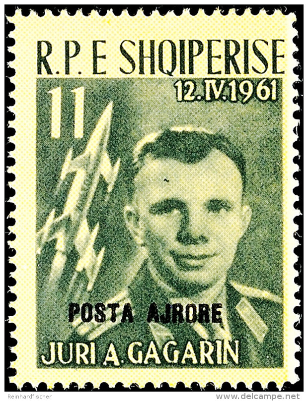0,50 (L) Bis 11 (L) Freimarken Mit Schwarzem Aufdruck "Posta Ajrore", Flugpostausgabe 1962, Tadellos Postfrisch,... - Albania