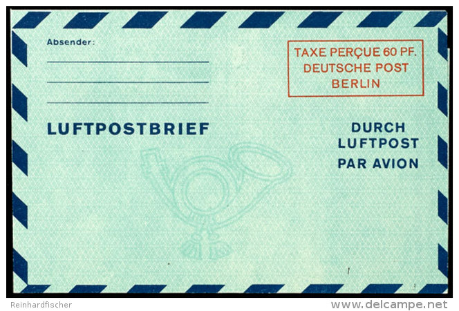 Luftpostfaltbrief 60 Pfg. Alle 5 Typen Ungebraucht, Mi. 360,-, Katalog: LF2aI-bIV BFFolded Airmail Letter 60... - Other & Unclassified