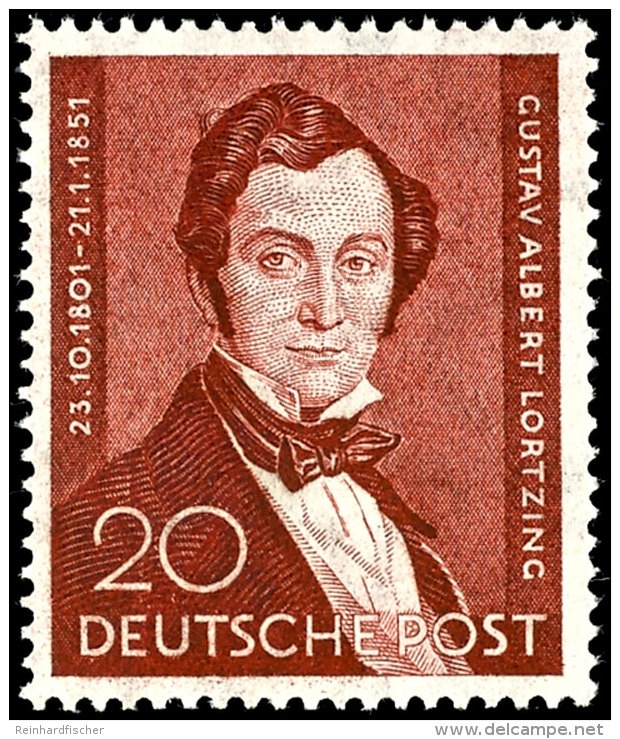 20 Pfg "100. Todestag Von Albert Lortzing", Tadellos Postfrisch, Mi. 60.-, Katalog: 74 **20 Pfg "100. Day Of... - Other & Unclassified