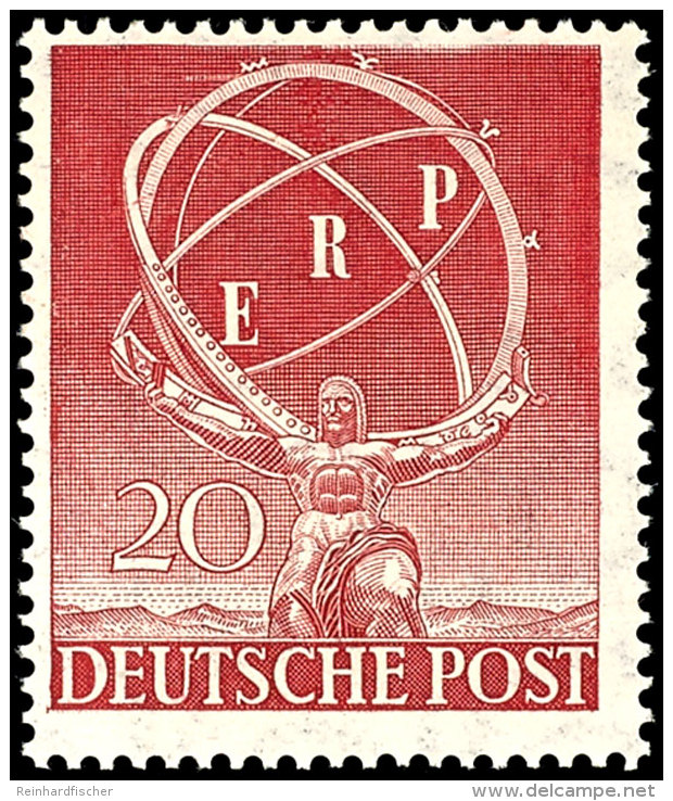 20 Pfg "ERP", Tadellos Postfrisch, Unsigniert, Mi. 100.-, Katalog: 71 **20 Pfg "ERP", In Perfect Condition Mint... - Other & Unclassified