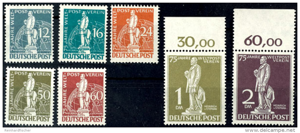 12 Pfg Bis 2 Mark "75 Jahre Weltpostverein" (UPU), Tadellos Postfrisch In Der F&uuml;r Diese Ausgabe Normalen... - Other & Unclassified