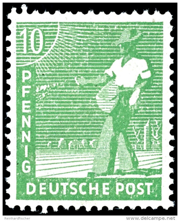 10 Pfg Arbeiter, Plattenfehler III, Postfrisches Prachtst&uuml;ck, Mi. 250.-, Katalog: 946III **10 Pfg Worker,... - Other & Unclassified