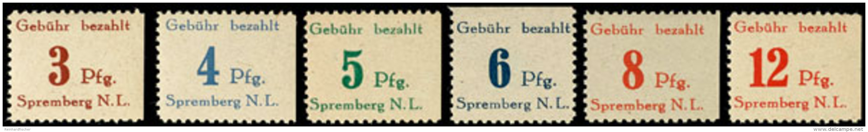Geb&uuml;hrenmarken A. Grauem Papier, Tadellos Postfrisch, Katalog: 1/6 **Fee Stamps On Gray Paper, In Perfect... - Spremberg