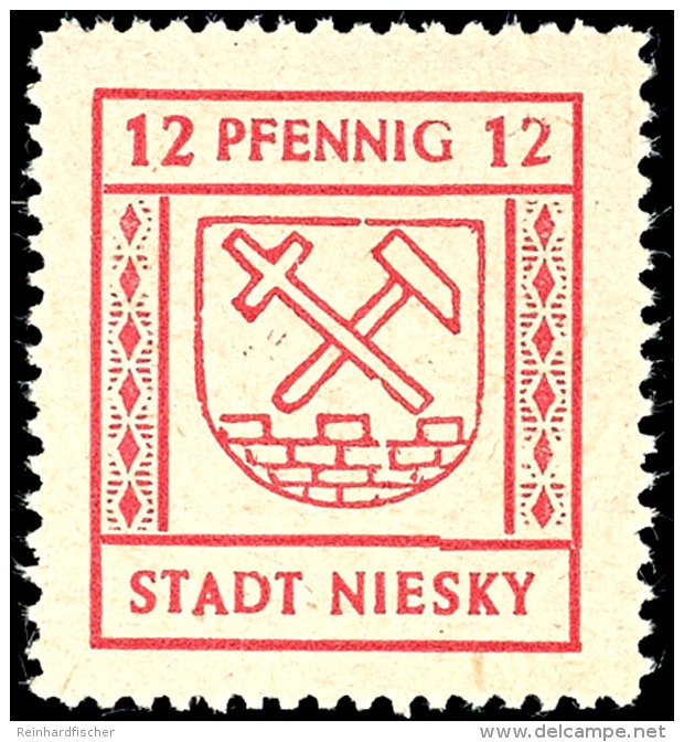 6 - 12 Pfg., Spargummierung Gro&szlig;e Kreise, Postfrisch, Gepr&uuml;ft Kunz BPP, Mi. 250,-, Katalog: 5/7x **6... - Niesky