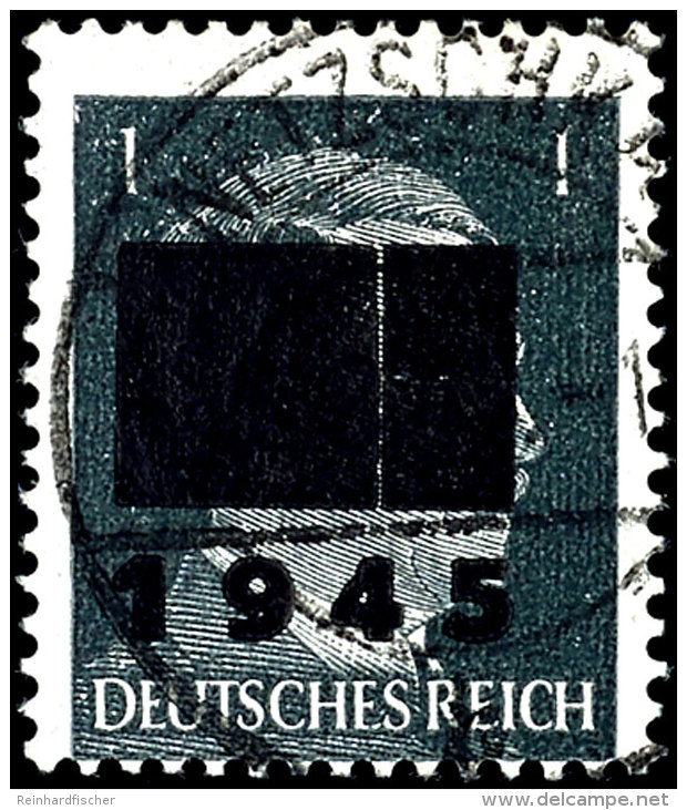 1 Pfg. Schwarzgrau, Aufdruck Type IIb, Gestempelt, Gepr&uuml;ft Kunz BPP, Mi. 320,-, Katalog: 1bIIb O1 Pfg.... - Other & Unclassified