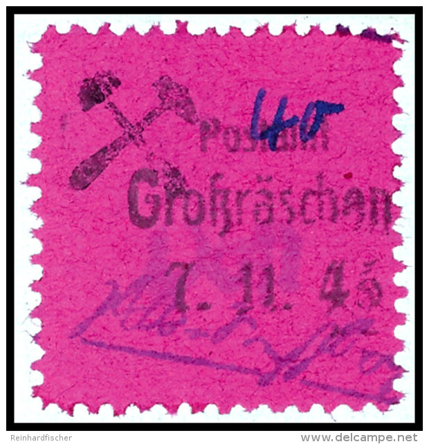 40 Pfg A. Karminlila, Tadelloses Briefst&uuml;ck, Fotobefund Kunz BPP Attest/Certificate:... - Grossraeschen