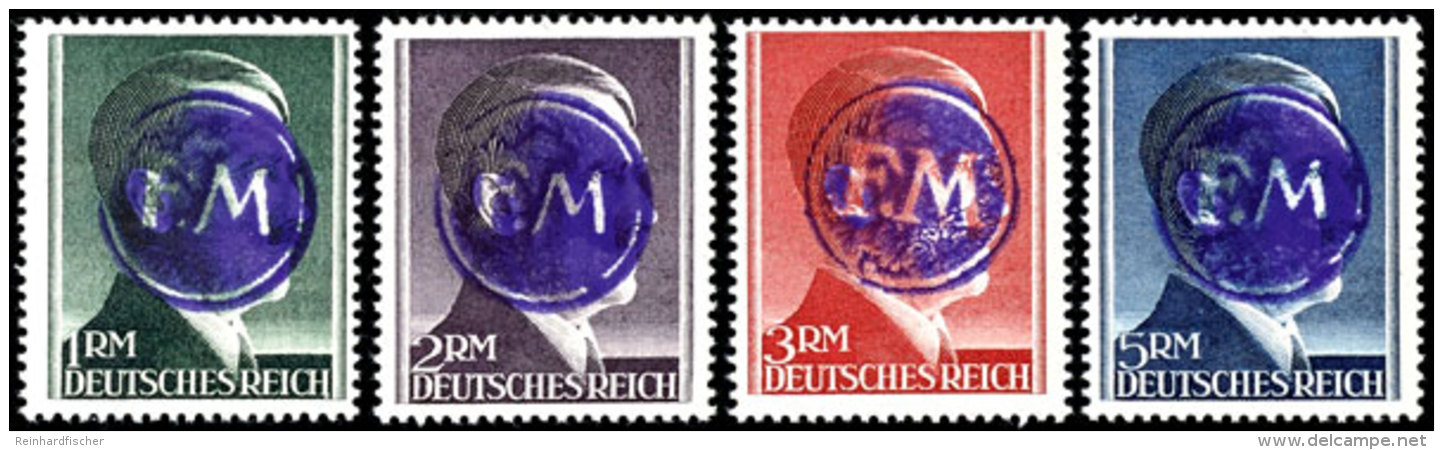 1 Pf. - 5 RM Mit Petschaftsaufdruck, Postfrisch, Sign. Dr. Dub, Katalog: 1/23 **1 Pf. - 5 RM With Seal... - Fredersdorf-Vogelsdorf