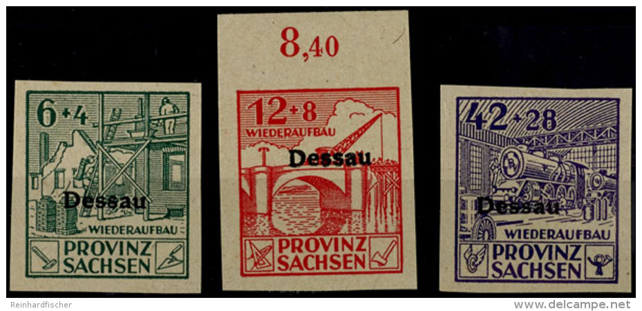 6 Pfg - 42 Pfg Spendenmarken, Ungez&auml;hnt, Postfrisch, Mi. 120.-, Katalog: I/III **6 Pfg - 42 Pfg... - Dessau