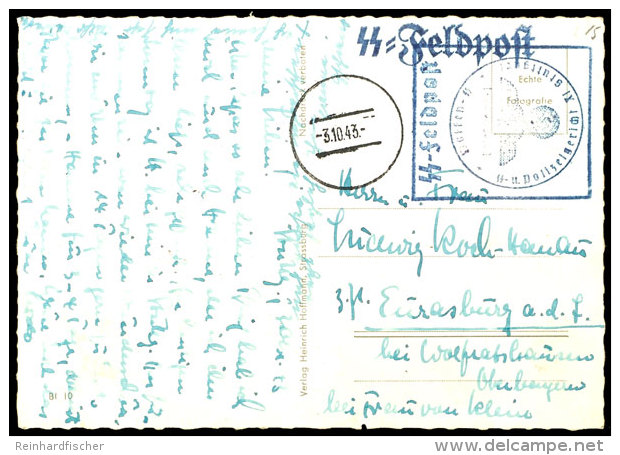 Briefstpl. "Waffen-SS / SS- U. Polizeigericht XI Stuttgart" Auf Feldpostkarte Mit Tarnstpl. Vom 3.10.43 Aus... - Other & Unclassified