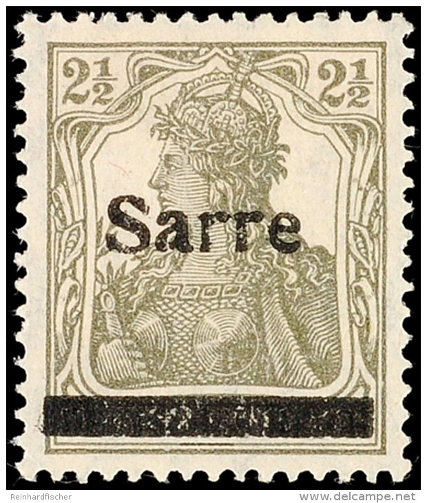 2 1/2 Pf. Olivgrau, Type II, Tadellos Ungebraucht, Gepr. Burger BPP, Katalog: 2aII *2 + Pf. Olive Gray, Type... - Other & Unclassified