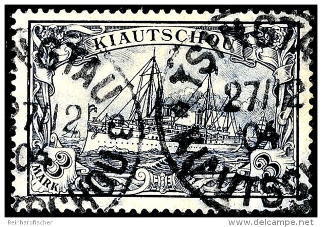 3 Mark Kaiseryacht Tadellos Gestempelt, Gepr. Bothe BPP, Mi. 240.-, Katalog: 16 O3 Mark Imperial Yacht Neat... - Kiauchau