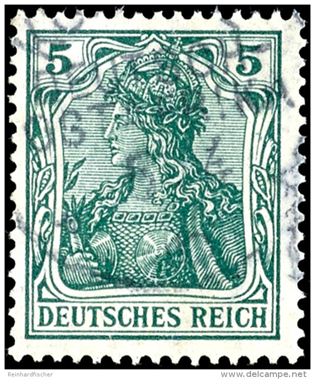 5 Pf "Kreuzer K&ouml;nigsberg" Tadellos Gestempelt, Dopp. Tiefst Gepr. Bothe BPP, Mi. 400,-, Katalog: IIb O5 Pf... - German East Africa