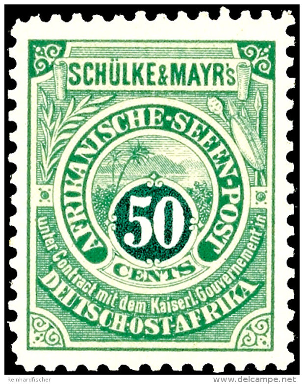 Seenpost 5 - 50 C Originale, Postfrische Originalgummierung Mit Ganz Kleinen Haftstellen, Gepr. Glasewald, Katalog:... - German East Africa