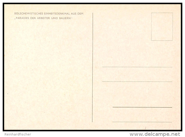 Ausstellung "Das Sowjet-Paradies" Berlin 1942, F&uuml;nf Verschiedene Ungebrauchte Propagandakarten Bilder Der... - Other & Unclassified