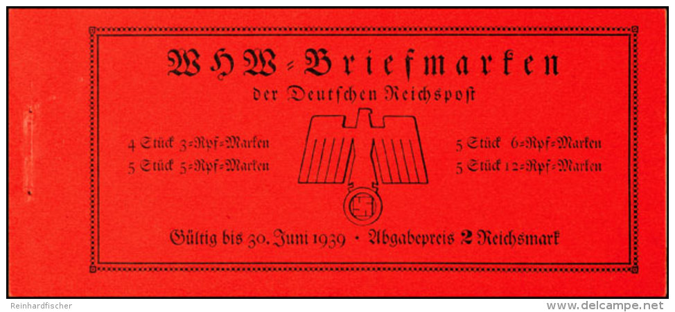 1938 WHW, Nur Deckel, R&uuml;ckseite Und Zwischenblatt, Katalog: MH45 1938 WHW, Only Cap, Back Side And... - Booklets