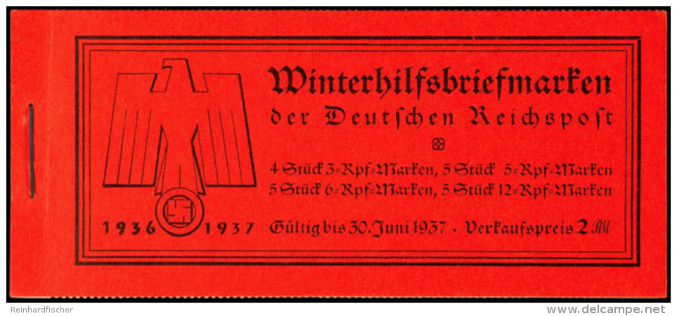 WHW Moderne Bauten 1936, Klammer 19 Mm, Postfrisch, Deckelanschlag, Mi. 200,-, Katalog: MH43.3 **WHW Modern... - Booklets