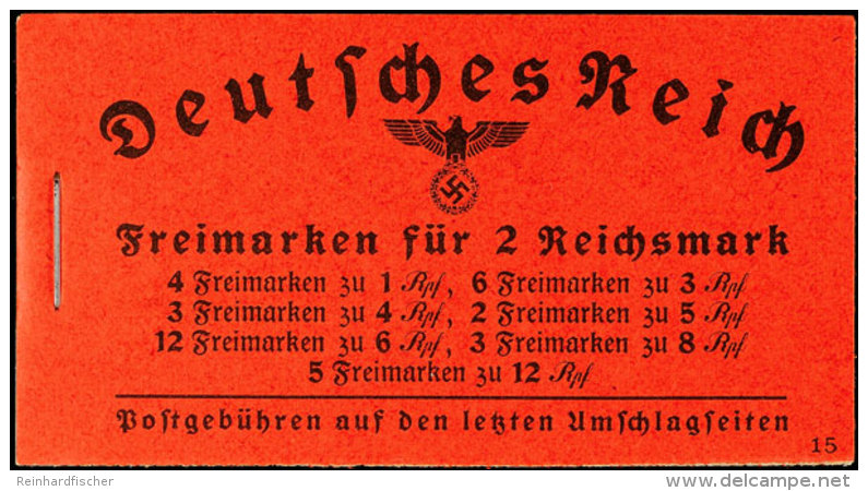 Hindenburg 1940/41, Markenheftchen Mit ONr. 15, Tadellos Postfrisch, Ohne Aufschlagspur, Mi. 240.-, Katalog: MH39.5... - Booklets