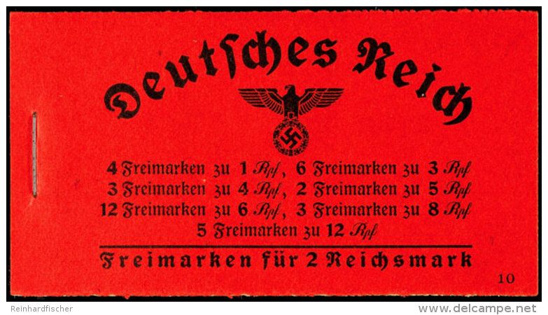 Hindenburg 1939, Markenheftchen Mit ONr. 10, Tadellos Postfrisch, Mi. 250.-, Katalog: MH38.2 **Hindenburg 1939,... - Booklets