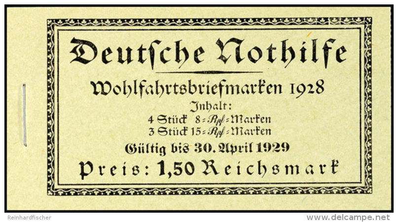 Nothilfe 1928, Markenheftchen 27.3, Tadellos Postfrisch, Mi. 800.-, Katalog: MH27.3 **Help In Need 1928, Stamp... - Booklets
