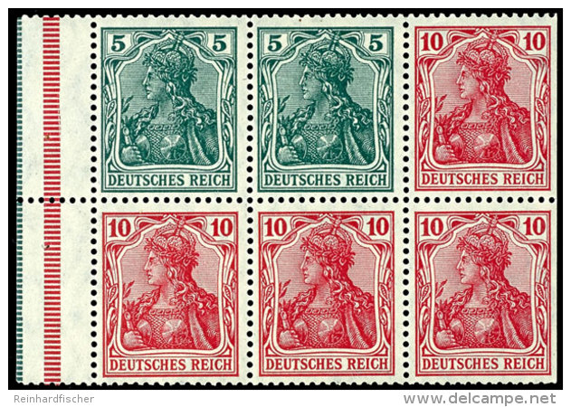 Germania 1913, Heftchenblatt 9IabA, Tadellos Postfrisch, Fotoattest Dr. Oechsner BPP (2013) "in Guter... - Autres & Non Classés