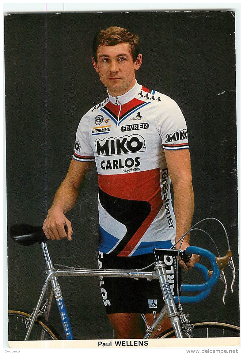 Paul WELLENS . Cyclisme. 2 Scans. Miko Carlos 1986 - Ciclismo