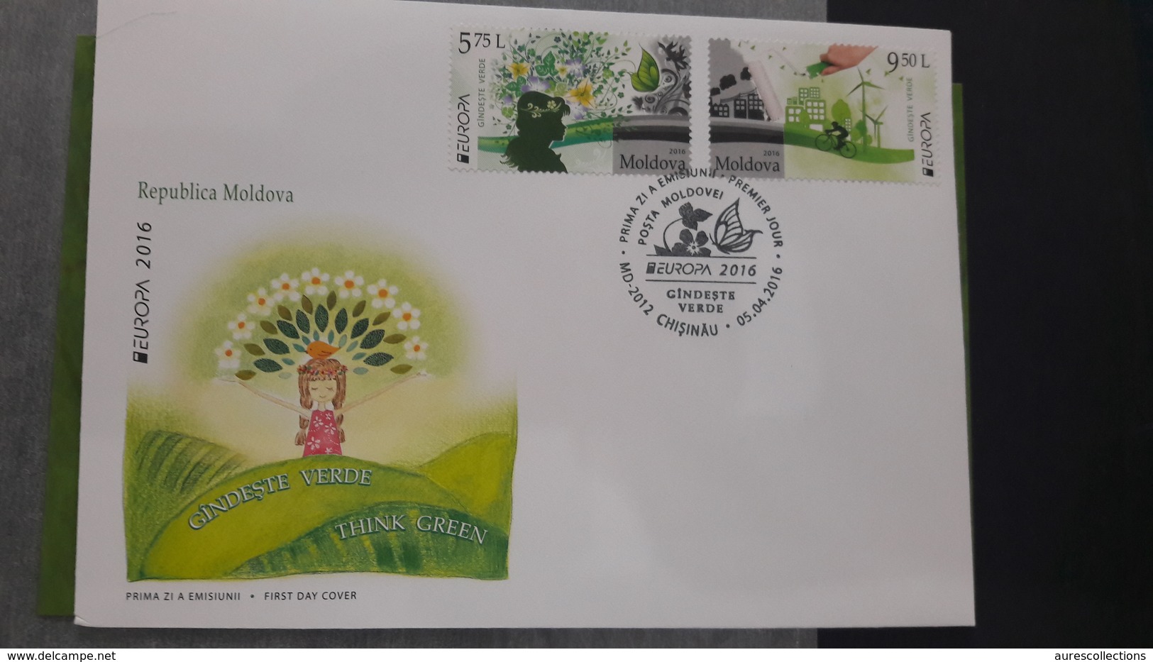 EUROPA CEPT 2016 THINK GREEN FDC MOLDOVA - 2016