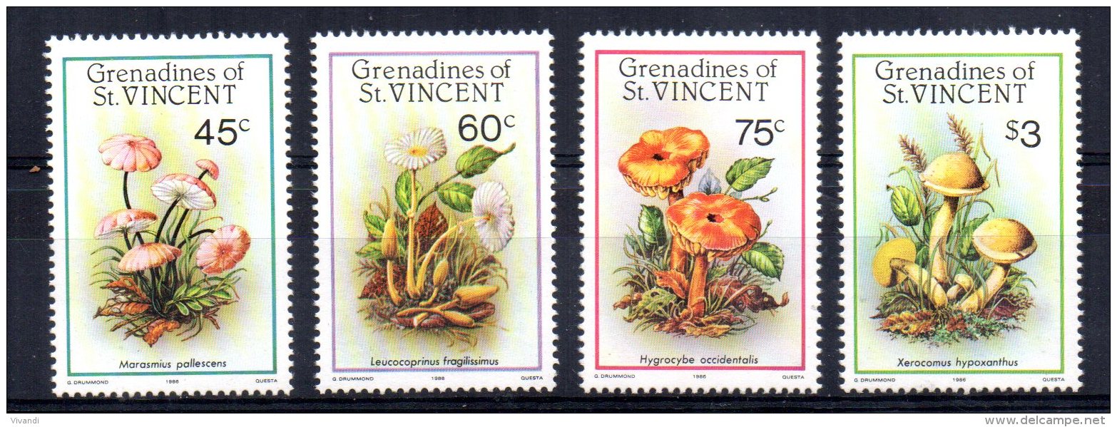 Grenadines Of St Vincent - 1986 - Fungi - MNH - St.Vincent & Grenadines
