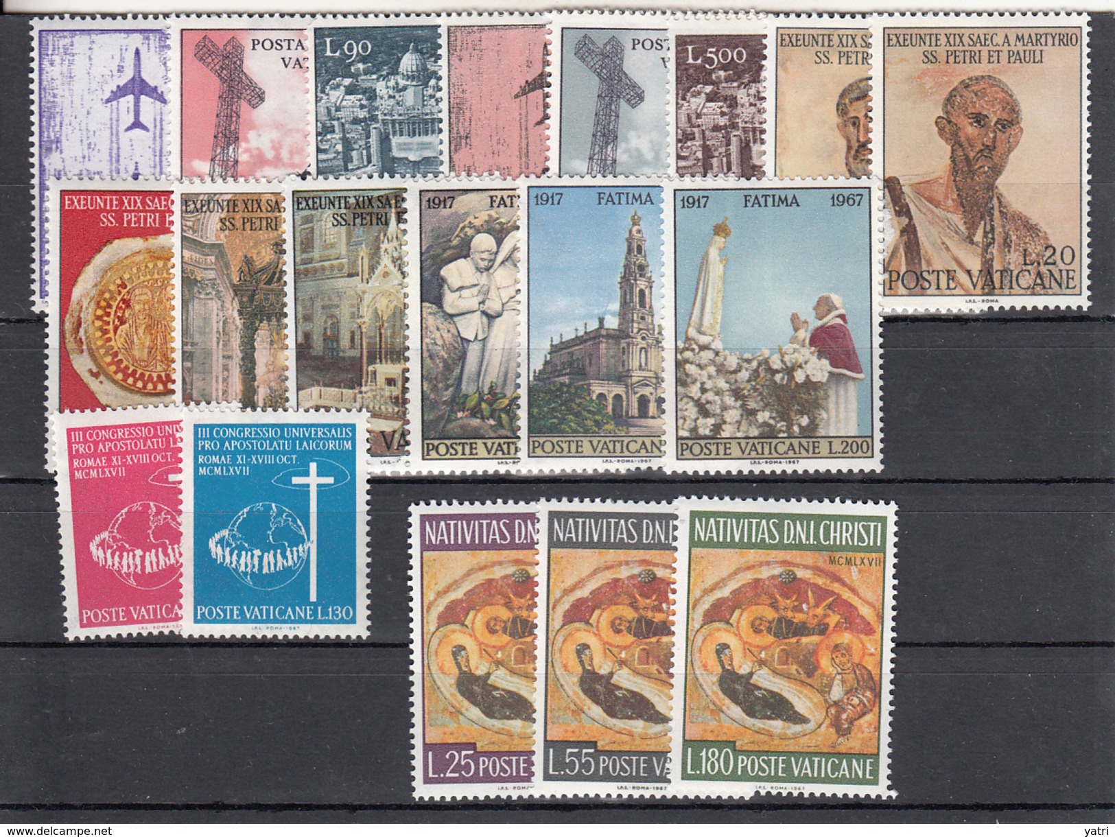 Vaticano - 1967 - Complete Year Set ** - Annate Complete