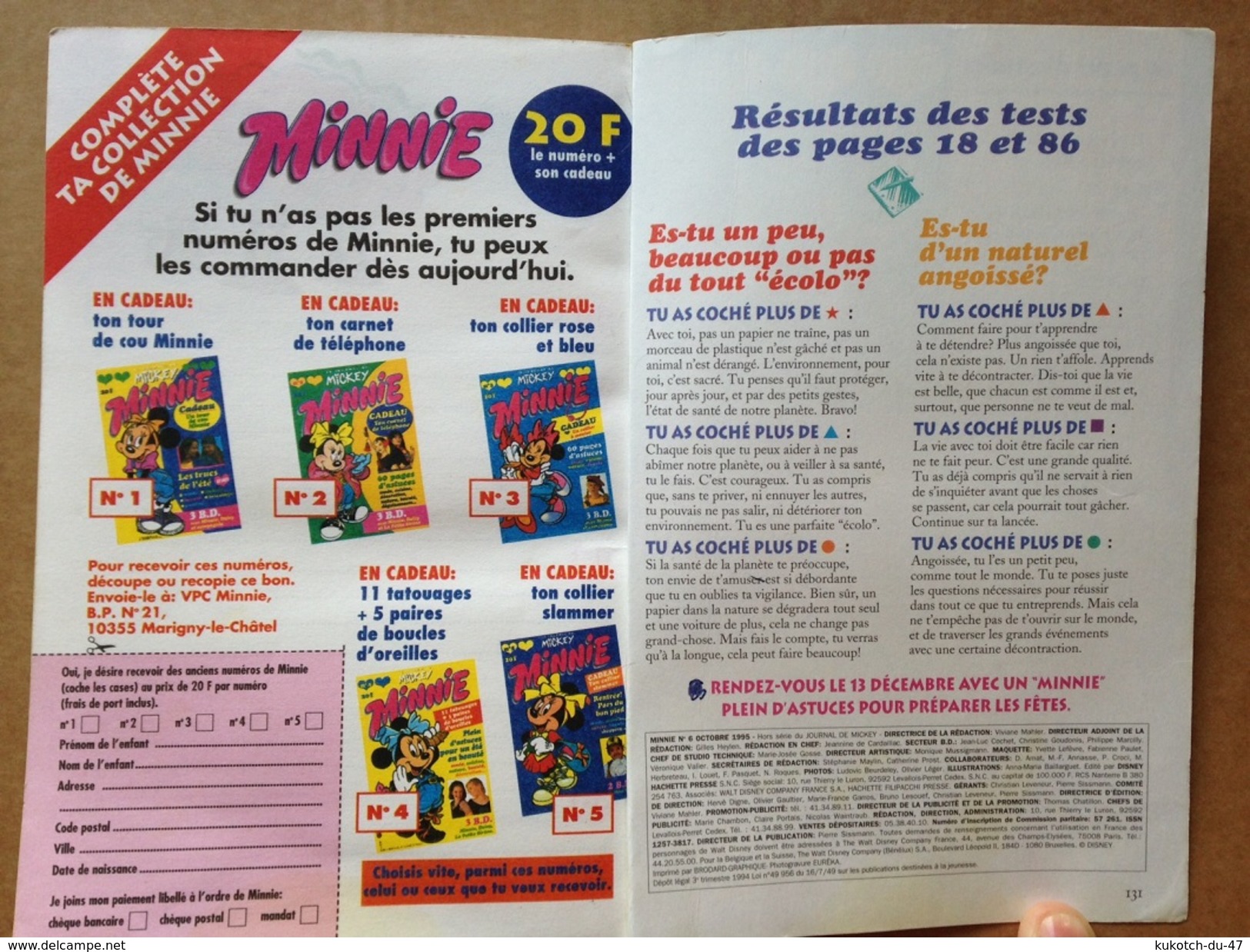 Disney - Minnie Mag N°06 - Année 1995 - Mickey Parade