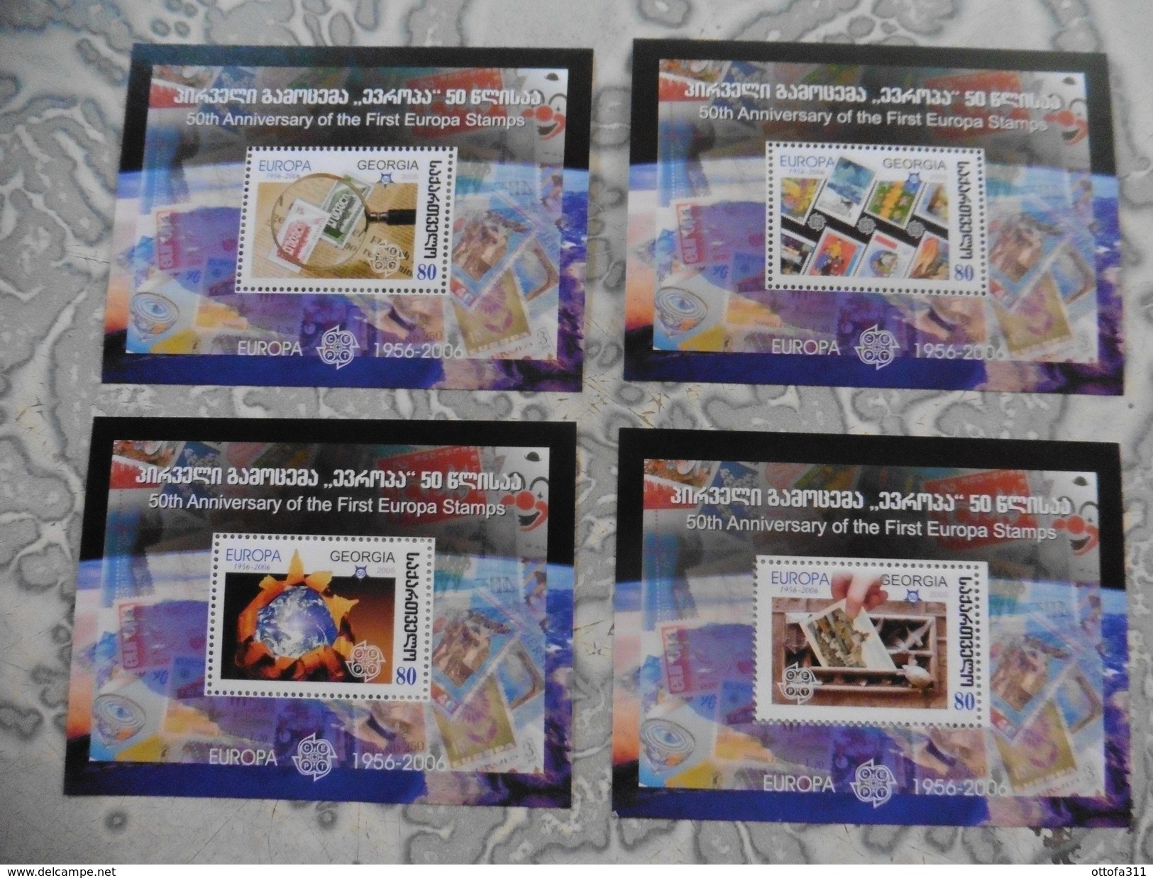 Europa Cept 2006; Georgien; 4 Blocks; 50 Jahre Cept; Postfrisch**; Mnh - 2006