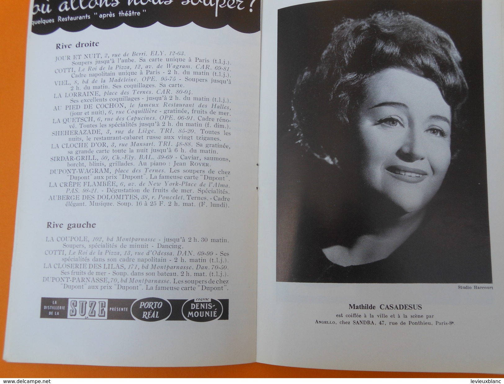 Programme de Théâtre/ Théâtre Mogador/"Rose Marie"/ Opérette à grand spectacle/Merkés-Merval/Henri Varna//1963   PROG140