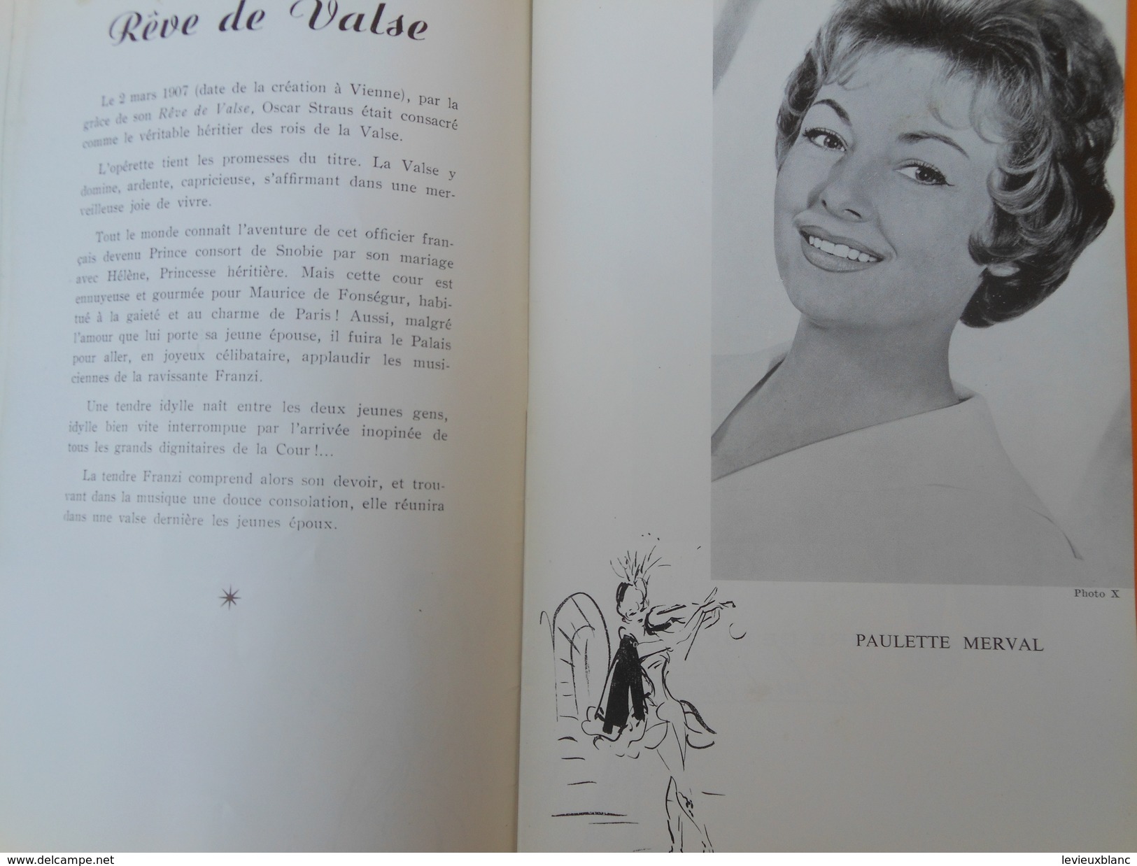 Programme De Théâtre/ Théâtre Mogador/"Rêve De Valse"/ Opérette/Merkés-Merval/Henri Varna//1962   PROG141 - Programma's