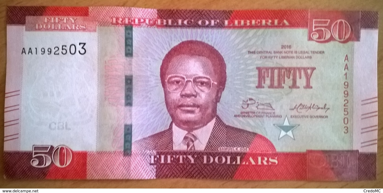 Liberia - 50 Dollars - 2016 - PICK 34a - NEUF - Liberia