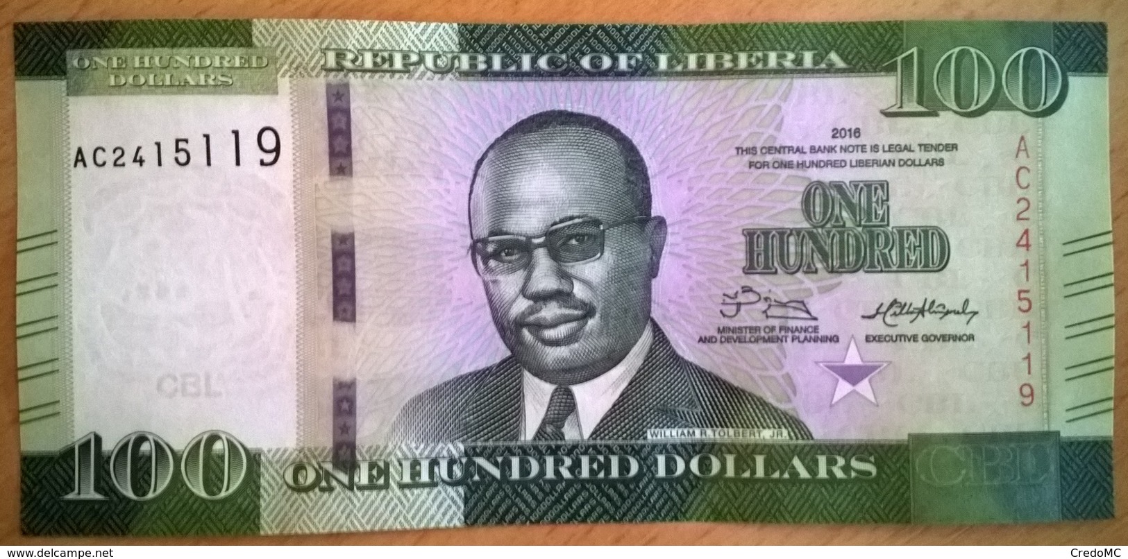 Liberia - 100 Dollars - 2016 - PICK 35a - NEUF - Liberia