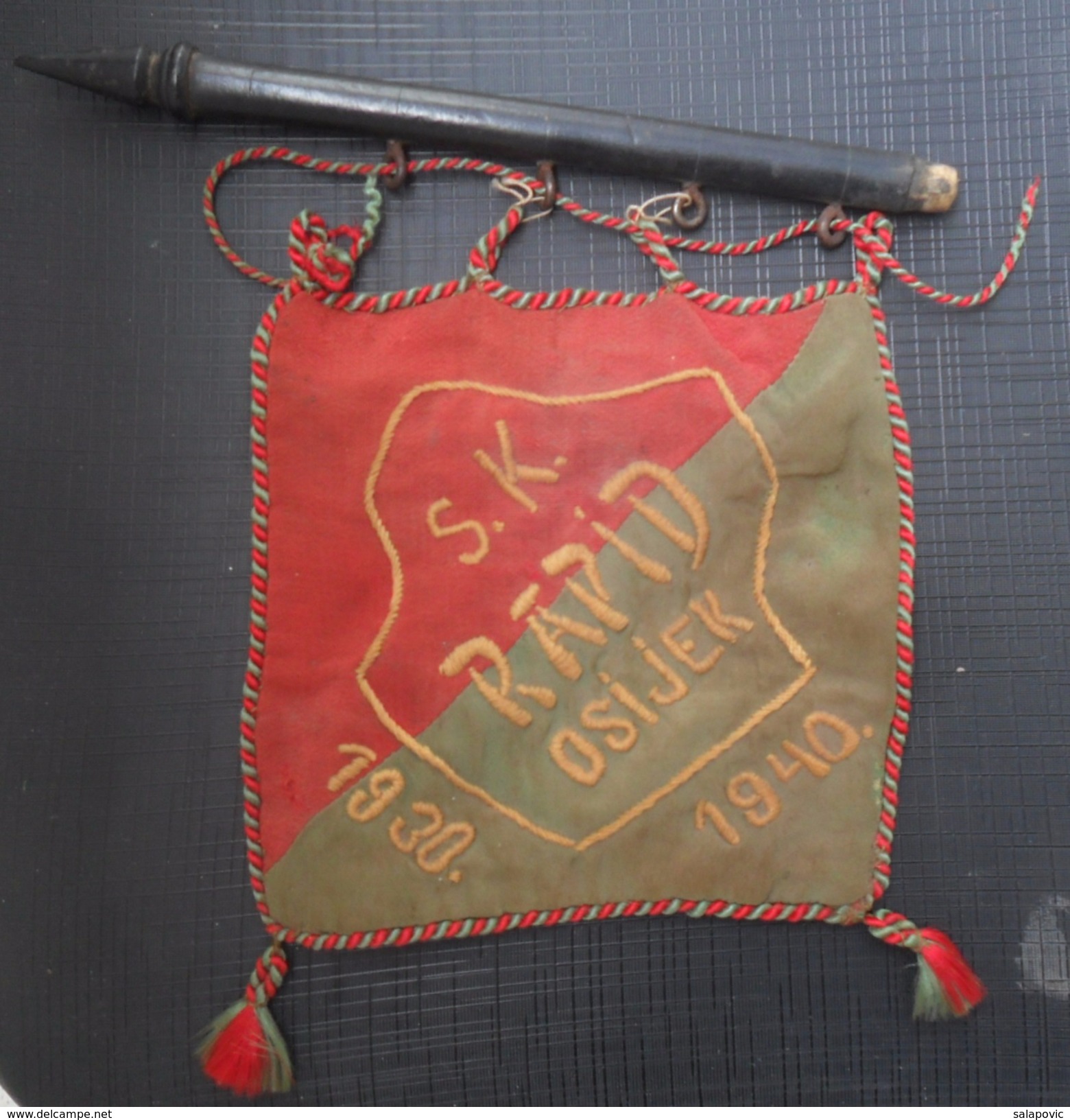 S.K. RAPID OSIJEK  FOOTBALL CLUB, CALCIO OLD PENNANT BEFORE WWII - Autres & Non Classés