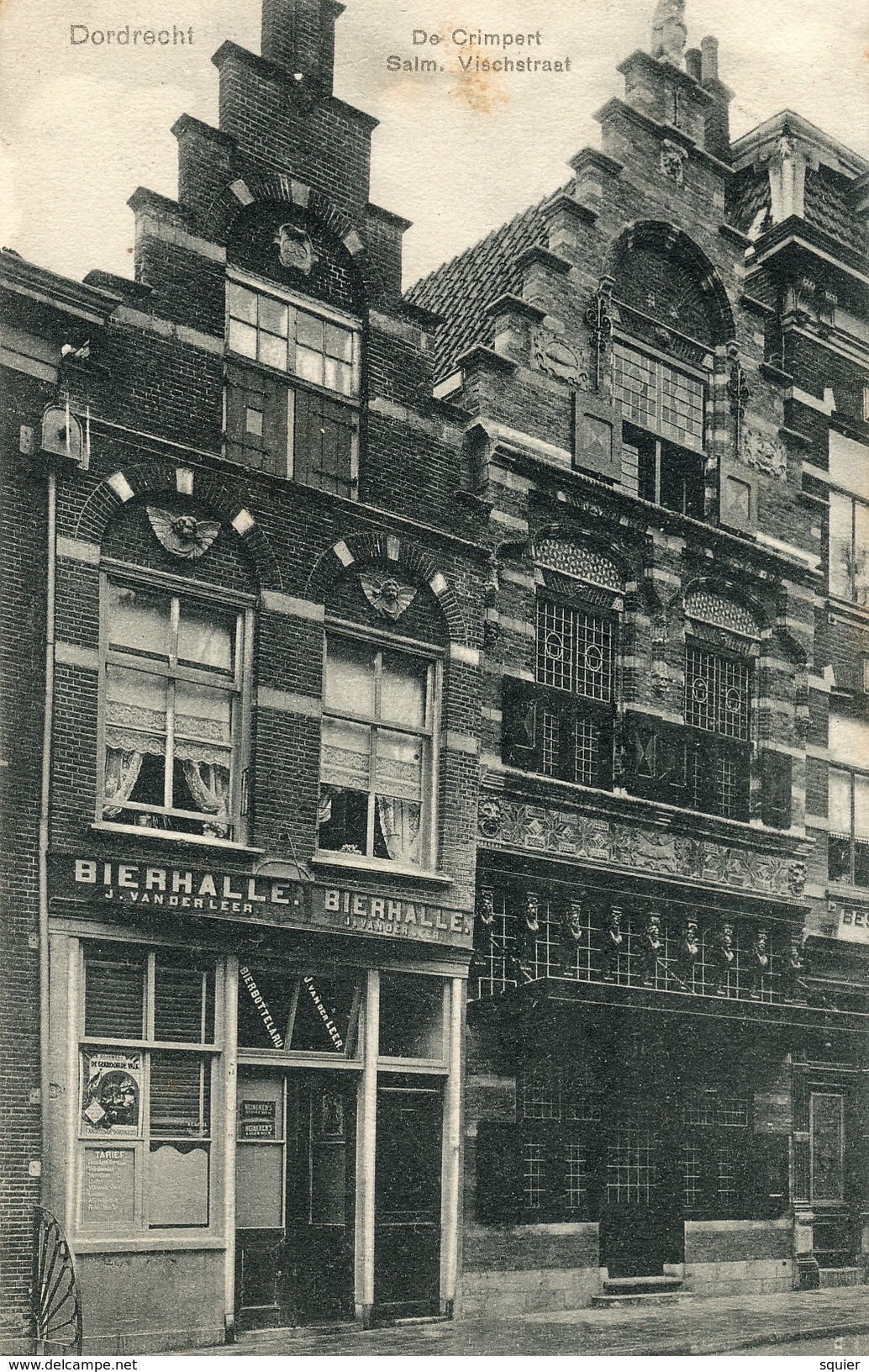 Bierhalle, J.van Der Leer, Crimpert, Salm, Vischstraat, Bierbottelarij - Dordrecht