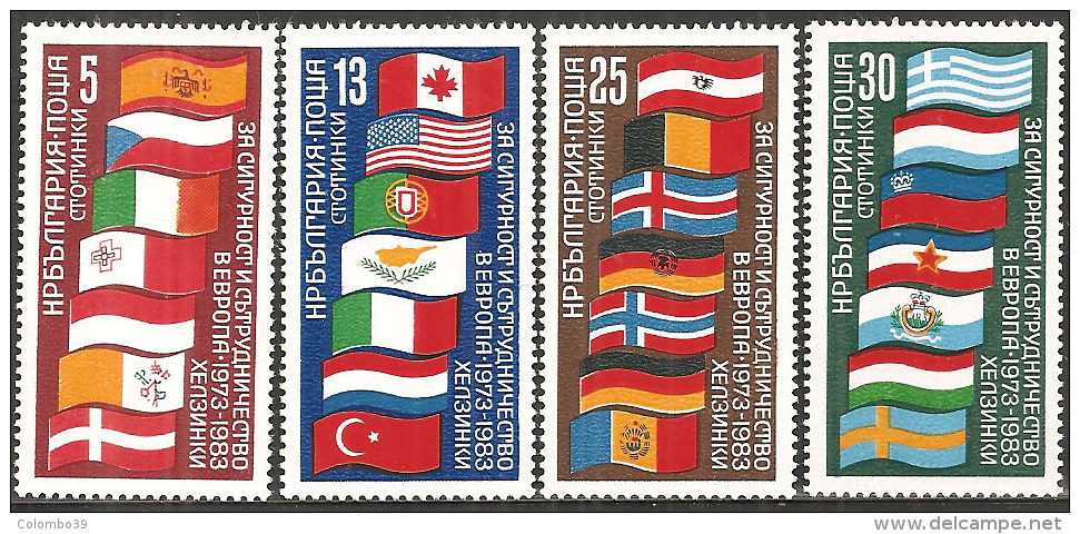 Bulgaria 1982 Nuovo** - Mi.3138/41  Yv .2737/40 - Nuovi