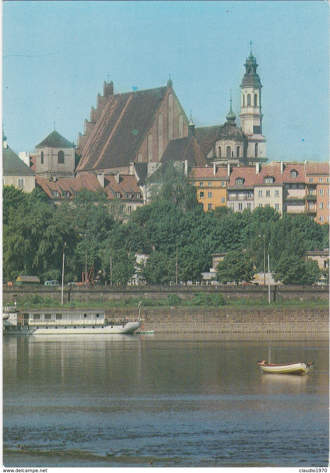 Cartolina - Postcard    - POLONIA -WARSZAWA - STARE MIASTO WIDOK NA KATEDRE I KOSCIOL JEZUITO'W - Polonia