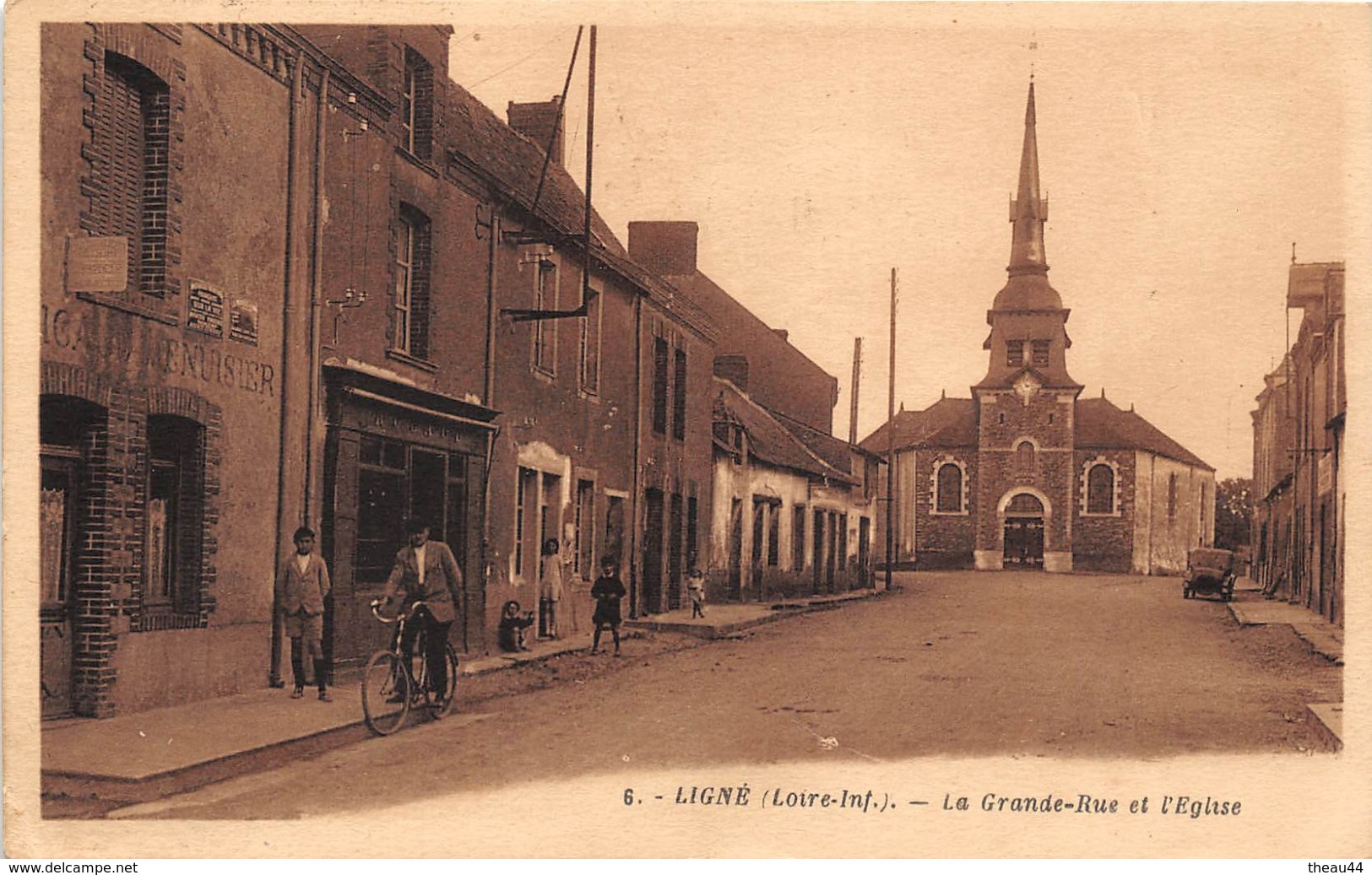 ¤¤  -   6   -   LIGNE    -  La Grande-Rue Et L'Eglise      -  ¤¤ - Ligné