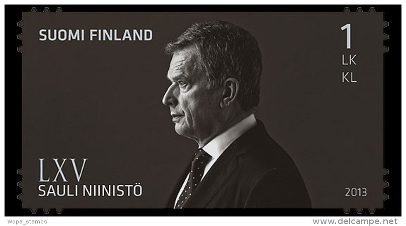 Finland 2013 Set - President Sauli Niinistö 65 Years - Unused Stamps
