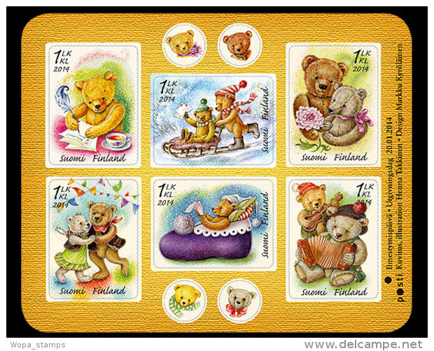 Finland 2014 Sheetlets - Teddy Bears - Unused Stamps