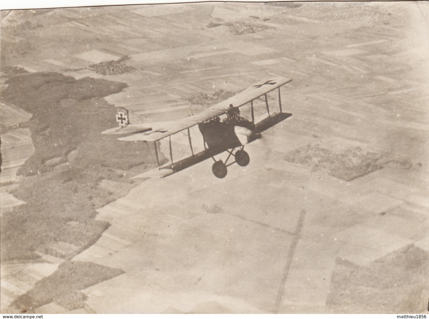 Photo 14-18 Un Avion Allemand En Vol, Aviation (A170, Ww1, Wk 1) - 1914-1918: 1ère Guerre