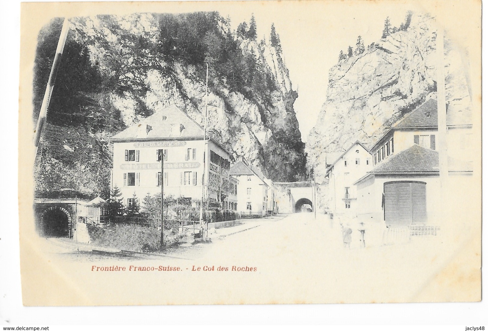 Frontière Franco-Suisse  (cpa 25)  Le Col Des Roches -     - L 1 - Andere & Zonder Classificatie