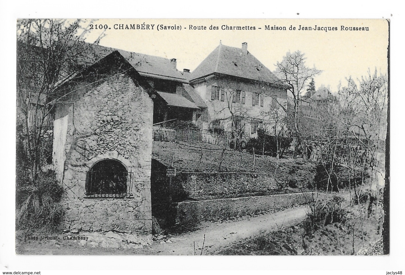 CHAMBERY  (cpa 73)  Route Des Charmettes - Maison De Jean-Jacques ROUSSEAU -     - L 1 - Chambery