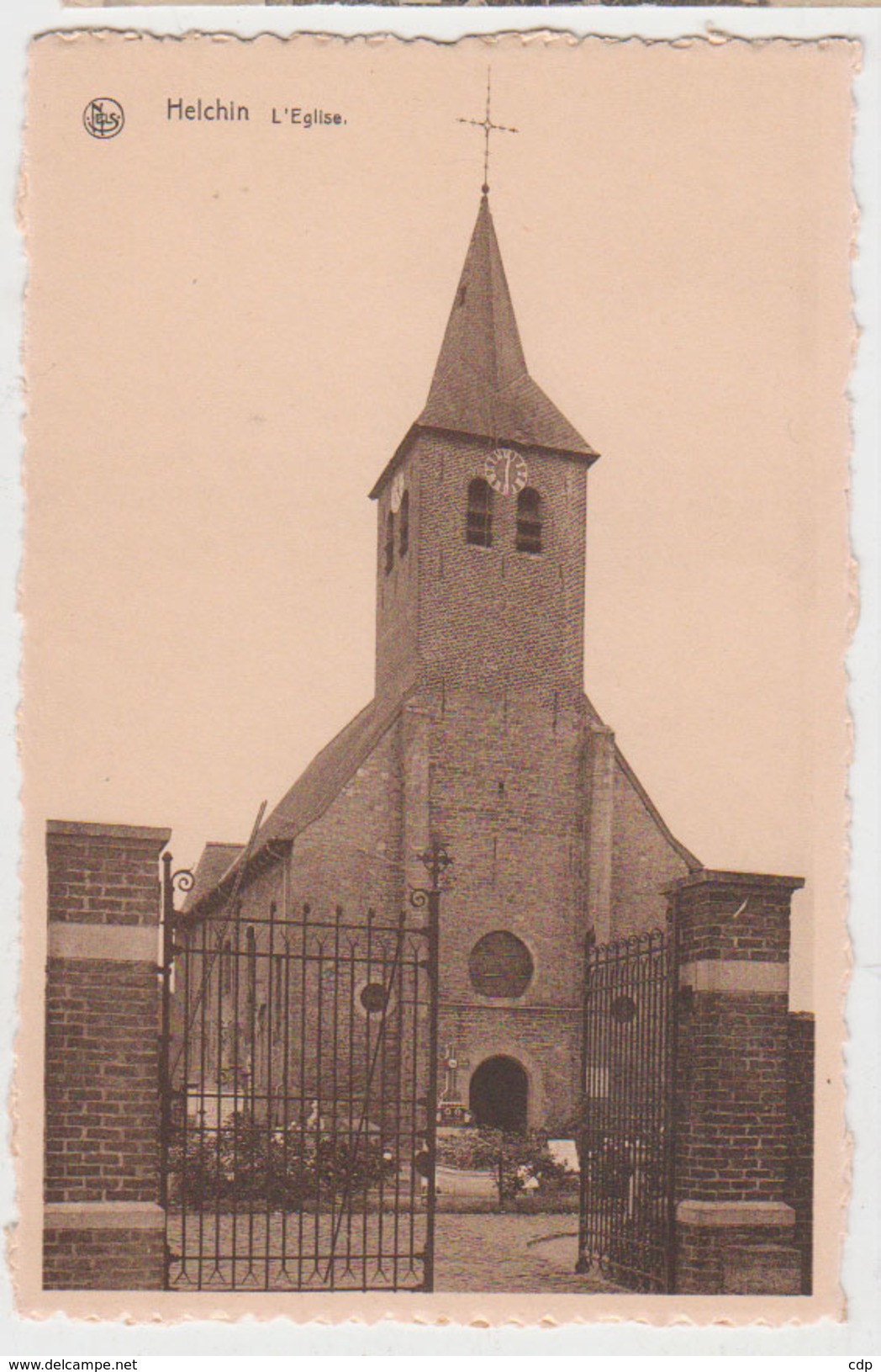 Cpa Helchin  église - Spiere-Helkijn