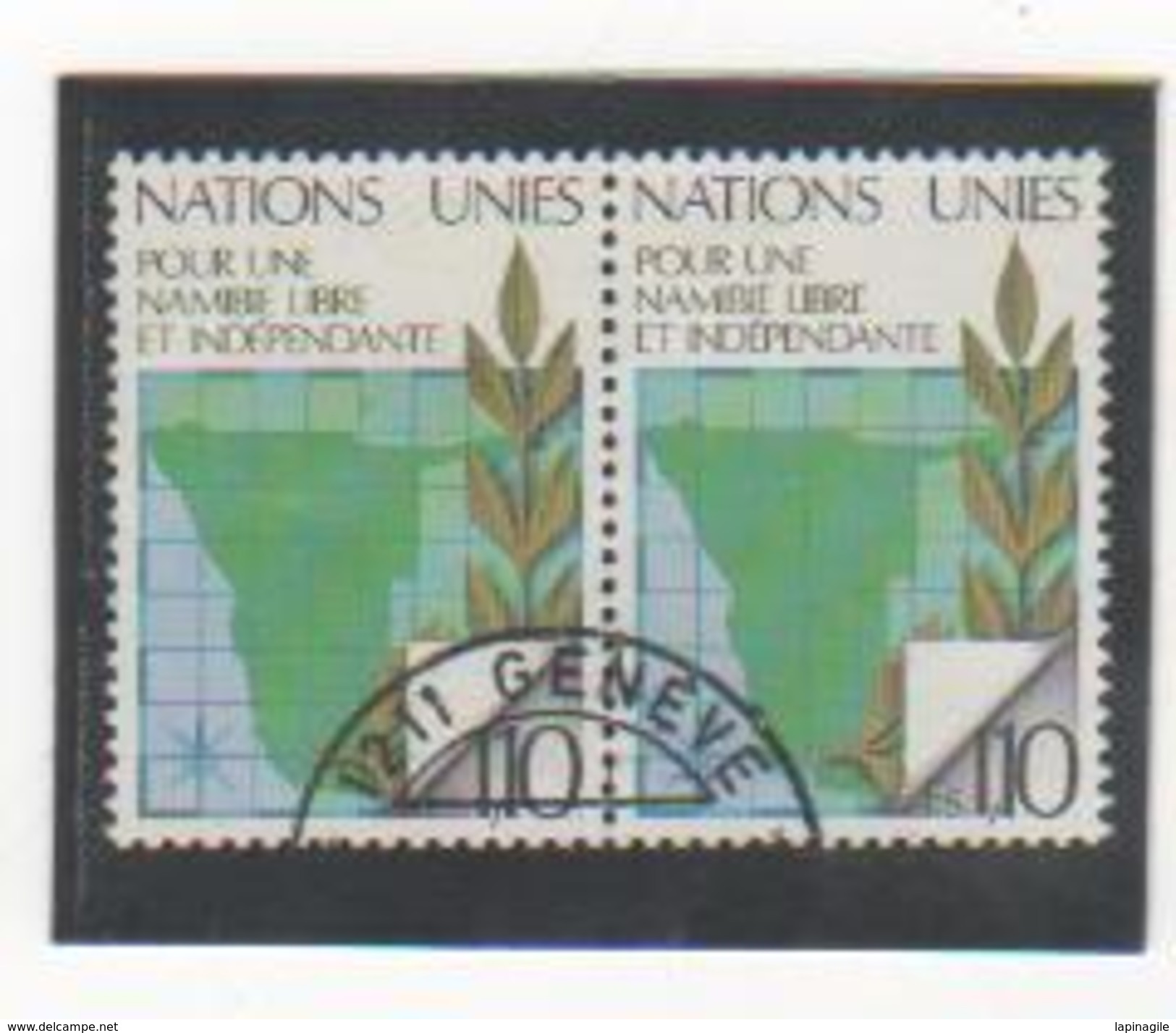 NATIONS UNIES GENEVE 1979 YT N° 85 Oblitéré Paire - Used Stamps