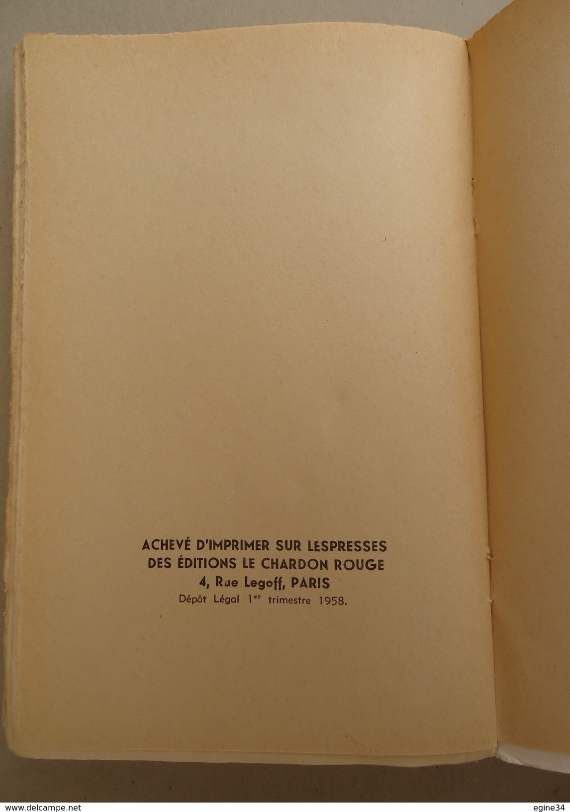 Editions Le Chardon Rouge - André Helena - Edition Très Spéciale - 1958 - Auteurs Classiques